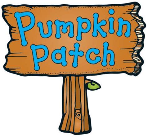 Pumpkin patch sign clipart